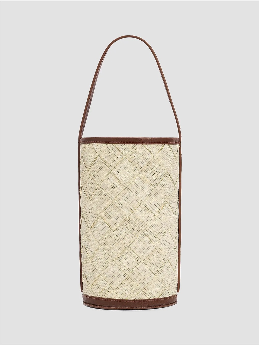 The Cylinder Woven Straw Bag by Poolside NWT